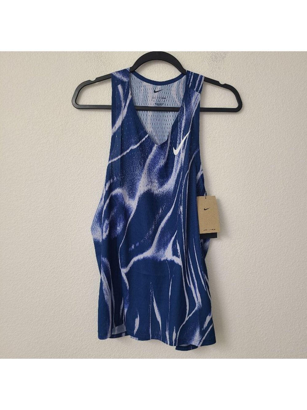 Nike Dri-Fit ADV Aeroswift Running Singlet Tank HV2643-492 Size M Blue